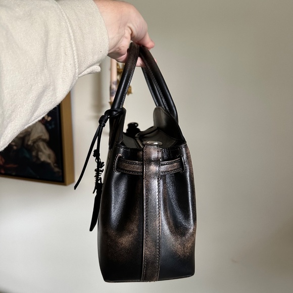 Coach Loved Leather Empire 28 Carryall Satchel - Picture 5 of 8